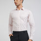 Raymond Men Pink Structured Slim Fit Cotton Formal Shirt