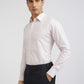 Raymond Men Pink Structured Slim Fit Cotton Formal Shirt