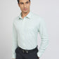 Raymond Men Green Structure Slim Fit Cotton Shirt