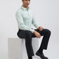 Raymond Men Green Structure Slim Fit Cotton Shirt