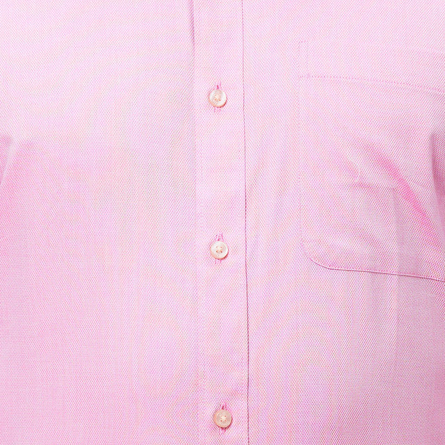 Raymond Men Pink Structured Regular Fit Cotton Formal Shirt