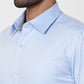 Raymond Men Blue Slim Fit Structured Shirt