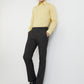 Raymond Men Yellow Solid Slim Fit Cotton Formal Shirt