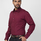 Raymond Maroon Formal Shirt