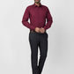 Raymond Maroon Formal Shirt