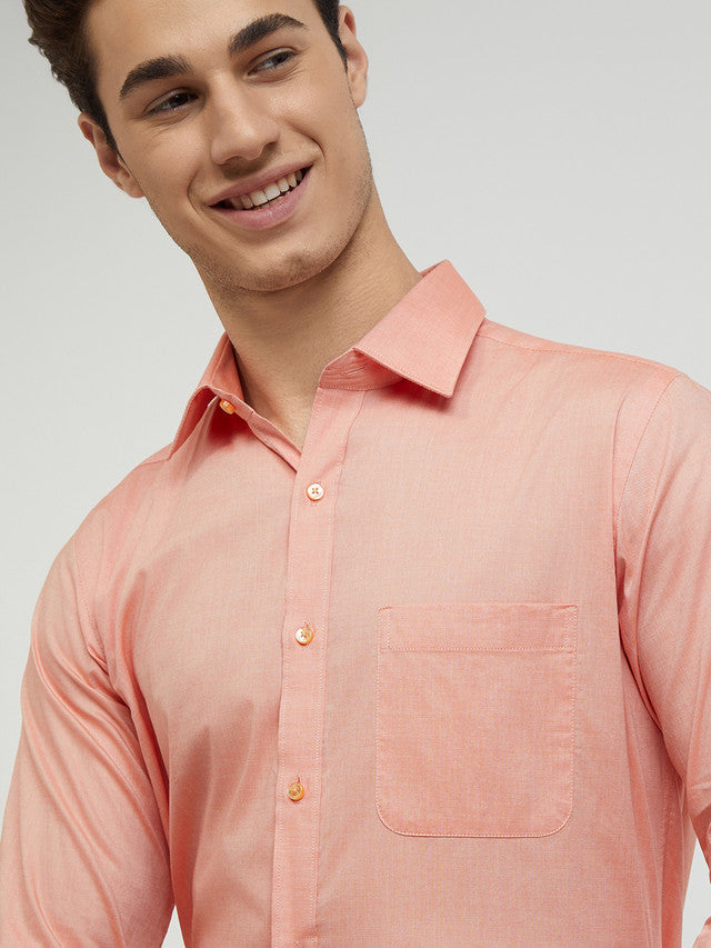 Raymond Orange Formal Shirt