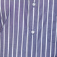 Raymond Men Blue Stripe Slim Fit Cotton Shirt