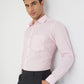 Raymond Men Pink Striped Cotton Formal Shirt