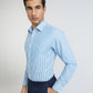 Raymond Blue Stripe Slim Fit Cotton Formal Shirt