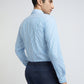 Raymond Blue Stripe Slim Fit Cotton Formal Shirt