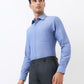 Raymond Men Blue Slim Fit Solid Formal Shirt