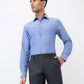 Raymond Men Blue Slim Fit Solid Formal Shirt