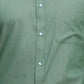 Raymond Green Solid Slim Fit Full Sleeve Cotton Shirt