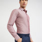 Raymond Men Red Slim Fit Solid Formal Shirt