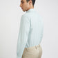 Raymond Men Blue Checks Cotton Formal Shirt