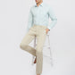 Raymond Men Blue Checks Cotton Formal Shirt