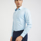 Raymond Men Blue Slim Fit Structured Shirt