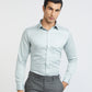 Raymond Grey Solid Slim Fit Cotton Formal Shirt