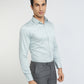 Raymond Grey Solid Slim Fit Cotton Formal Shirt