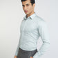 Raymond Grey Solid Slim Fit Cotton Formal Shirt