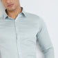 Raymond Grey Solid Slim Fit Cotton Formal Shirt