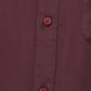 Raymond Maroon Solid Slim Fit Cotton Formal Shirt