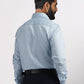 Raymond Blue Solid Slim Fit Cotton Formal Shirt