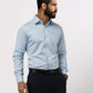 Raymond Blue Solid Slim Fit Cotton Formal Shirt