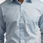 Raymond Blue Solid Slim Fit Cotton Formal Shirt