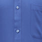 Raymond Blue Solid Slim Fit Cotton Formal Shirt