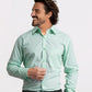 Raymond Green Solid Slim Fit Cotton Formal Shirt