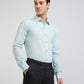 Raymond Blue Solid Slim Fit Cotton Formal Shirt