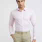 Raymond Men Pink Solid Slim Fit Cotton Formal Shirt