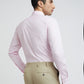 Raymond Men Pink Solid Slim Fit Cotton Formal Shirt