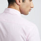 Raymond Men Pink Solid Slim Fit Cotton Formal Shirt