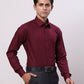 Raymond Maroon Formal Shirt