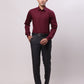 Raymond Maroon Formal Shirt