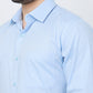 Raymond Men Blue Slim Fit Structure Formal Shirt