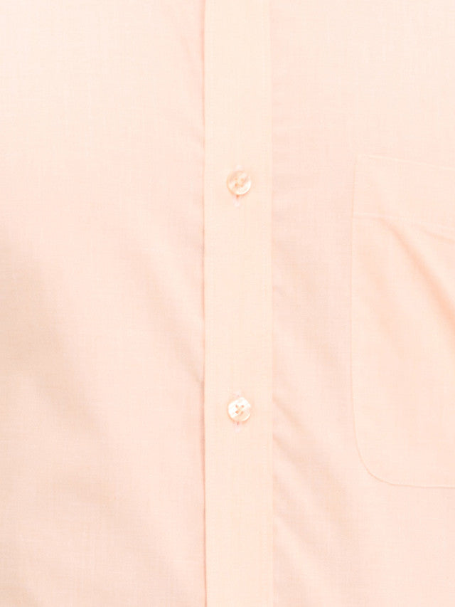 Raymond Orange Solid Slim Fit Full Sleeve Cotton Shirt