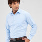 Raymond Men Blue Slim Fit Solid Formal Shirt