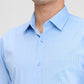 Raymond Men Blue Slim Fit Solid Formal Shirt