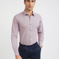 Raymond Purple Checks Slim Fit Full Sleeve Cotton Shirt