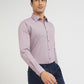 Raymond Purple Checks Slim Fit Full Sleeve Cotton Shirt