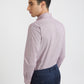 Raymond Purple Checks Slim Fit Full Sleeve Cotton Shirt