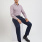 Raymond Purple Checks Slim Fit Full Sleeve Cotton Shirt