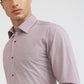 Raymond Purple Checks Slim Fit Full Sleeve Cotton Shirt