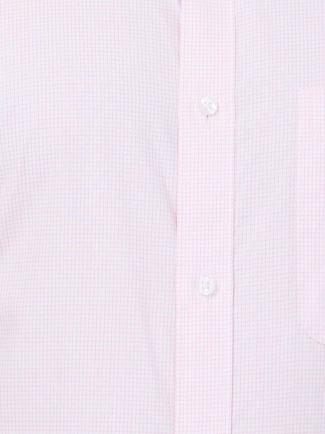 Raymond Men Red Slim Fit Checks Formal Shirt