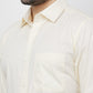 Raymond Men Yellow Checks Slim Fit Cotton Shirt