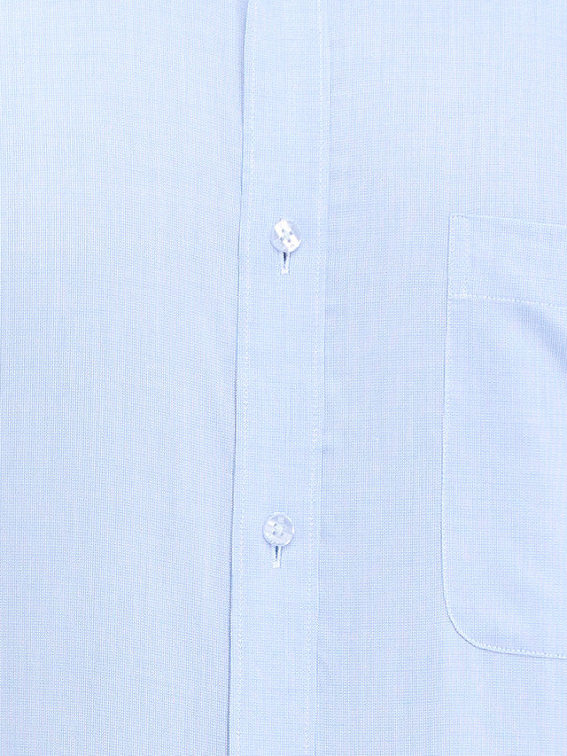 Raymond Blue Structure Slim Fit Full Sleeve Cotton Shirt