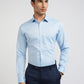 Raymond Blue Structure Slim Fit Full Sleeve Cotton Shirt